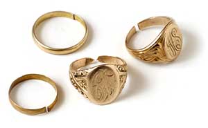 Repair gold rings