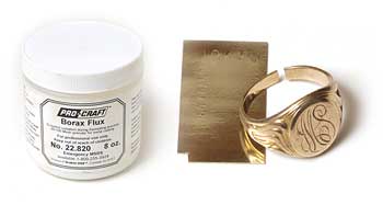 Borax and gold solder