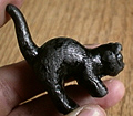 Pewter black cat