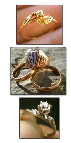 Baby gold ring, NFA class ring
