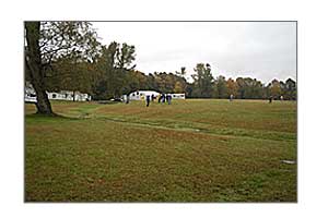 The huge field on the back of the property