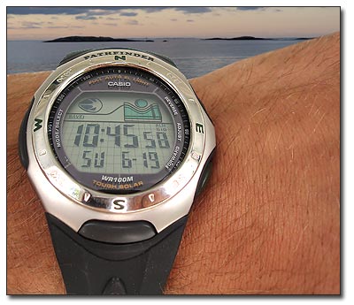 Tide watch by Casio