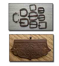 Old buckles and purse closure