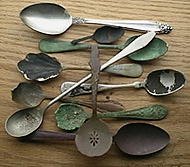 Collection old spoons